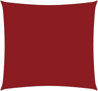vidaXL Sonnensegel Oxford-Gewebe Quadratisch 3x3 m Rot