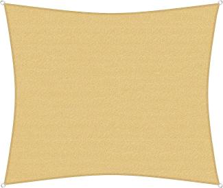 sunprotect 12025 Professional Sonnensegel, 5 x 4,5 m, Rechteck, wind- & wasserdurchlässig, beige