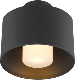 SLV PHOTONI CYL, Deckenaufbauleuchte, zylindrisch, 1x max. 13W, E27, schwarz - Wand- und Deckenleuchten