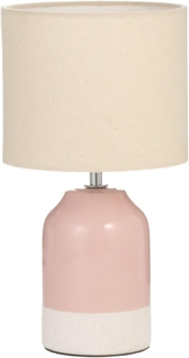 Pauleen Tischleuchte Sandy Glow max. 20W 230V Stoffschirm Keramik, ohne Leuchtmittel, Stoffschirm, Keramik, E14 - Lieferumfang ohne Leuchtmittel