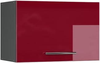 Vicco Hängeschrank 60cm (flach) Küchenschrank Dunstabzug Küchenzeile Fame-Line (Bordeaux Hochglanz)