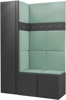 Garderoben-Set Monati IX, Graphit, Farbe: Manila 11