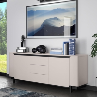 Sideboard Venedig / Vodol, Holzwerkstoff, Beige, 205 x 78 x 45 cm