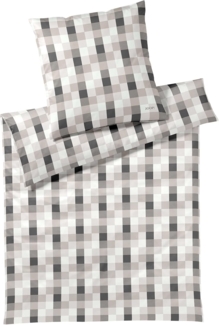 JOOP Bettwäsche Mesh stone|140x200 cm + 70x90 cm