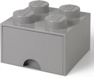 Lego 'Storage Brick 4' Aufbewahrungsbox grau mit 1 Schublade