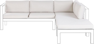 Outdoor Kissenbezug Set MESSINA Cremeweiß