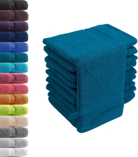 Hometex Premium Textiles Waschhandschuh in Premium Qualität 500 g/m², Feinster Frottier-Stoff 100% Baumwolle, (10er Set), weich, saugfähig, extra schwer & flauschig - TEST BILD TOP MARKE 2025