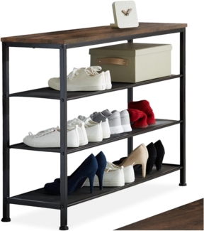 Schuhregal Portsmouth - Industrial dunkelbraun