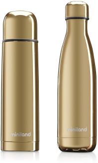 Miniland 89259 Set Isolierkanne Isolierflasche Mybaby&Me, 500 ml, gold