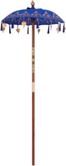 vidaXL Balinesischer Sonnenschirm Sonstiges Blau x 260 cm 42006465