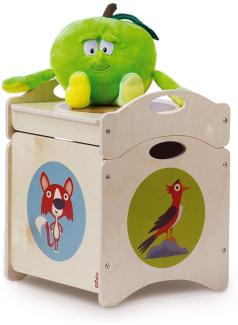 Dida - Kindersitzbank Troncotto Ist Eine Aufbewahrungsbox Mit Viel Stauraum Für Spielzeug - Eine Spielzeug-Truhe Mit 4 Rädern + Deckel Als Sitzbank