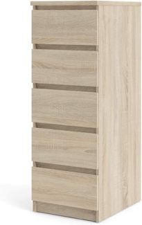 ebuy24 Kommode Noulan Kommode 5 Schubladen, Eichen Dekor.