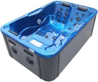 Outdoorwhirlpool Modena Blau inkl. Abdeckung - 205 x 130 x 70 cm