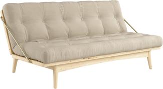 Karup Design Schlafsofa FOLK Gestell Natur, Matratze Beige