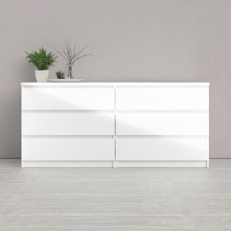 Tvilum Chest, Engineered Wood, White High Gloss