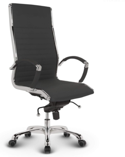 VERSEE Design Bürostuhl Chefsessel Montreal - Stoff - Anthrazit - Drehstuhl, Bürodrehstuhl, Schreibtischstuhl, Chefstuhl, Designklassiker, hochwertige Verarbeitung, Stuhl, 150 kg Belastbarkeit