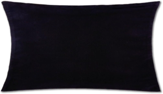 Kissenhülle Dekokissen Kissenbezug Microfaser - viele Größen und Farben Schwarz 40 x 60 cm