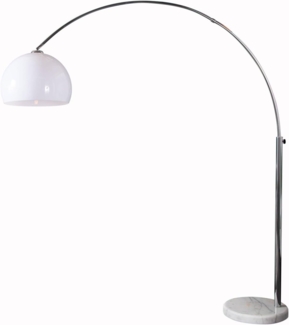 riess-ambiente Bogenlampe LOUNGE DEAL 175-205cm weiß, ohne Leuchtmittel, Wohnzimmer · Metall · verstellbar · Modern Design