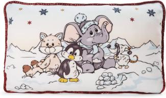 Nici 47293 Kissen Elefant, Pinguin, Schneefuchs rechteckig