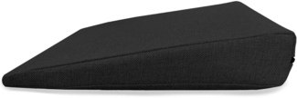 POKAR Keilkissen Stuhl Sitzkeil Ergonomisches Sitzkeilkissen Bürostuhl Kissen Orthopädisch Keilkissen Autositz Schaumstoff, Schwarz, 38 x 38 x 8/2 cm