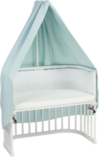 babybay Himmel Waffelpiqué für Mobilehalterung passend für alle Modelle bis 96 cm Länge, zartblau