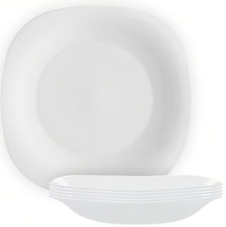 24x Teller Weiß Tief Servierplatte Essen Speisen Untersetzer Geschirr Tisch Neu