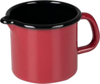 RIESS Milchtopf 0,75l Ø10cm rot Emaille