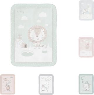 Kikkaboo Babydecke Super Soft 110 x 140 cm kuschelige Babydecke aus Fleece grün