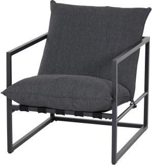 Siena Garden Monza Lounge Sessel Alu inklusive Kissen jeans grey