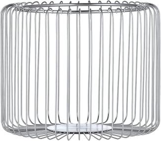 Blomus Drahtkorb Estra Matt, Obstkorb, Obstschale, Stahl verchromt, Chrome, D 25 cm, 64230