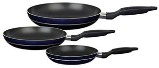 GSW Pfannen-Set Temptura, Aluminium (Set, 3-tlg, 1x Pfanne 20cm, 24cm, 28cm), mehrfache, pflegeleichte Antihaft-Versiegelung, Induktion