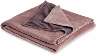 Mirabeau Tagesdecke Plaid Murs burgund/rosa