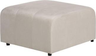 Ottomane FALSTERBO Samtstoff Beige