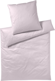 elegante Uni Jersey Bettwäsche Solid rose | 155x220 cm + 80x80 cm