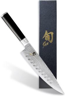 KAI DM-0719 Shun Kochmesser mit Kullenschliff, Black, 8 Zoll