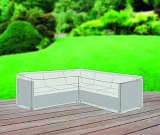Gartenmöbel Schutzhülle für Lounge Set L-Form Abdeckung Plane