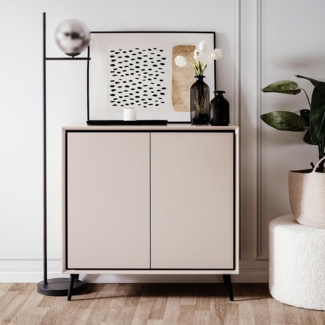 Newroom Kommode Serano, Sideboard Schrank mit Türen Aufbewahrungsschrank für Wohnzimmer F...