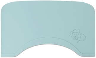 hauck Silikonauflage für Alpha+ & Beta+ Holz Essbrett Wooden Tray, Baby Platzdeckchen, Spülmaschinenfest, 100% Lebensmittelechtes Silikon, Weich und Flexibile, Leicht Verstaubar (Lion Mint)