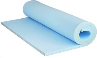FORTISPOLSTER Schaumstoffplatte RG35/43 Topper Polster Auflage Schaumstoff (100x200 cm, 9cm)