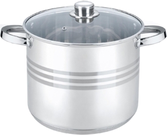 Kochtopf 11 L Edelstahl 26 cm mit Deckel Suppentopf Gulaschkessel Universaltopf Induktion