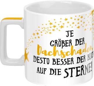 Sheepworld Tasse mit Spruch Sterne Wortheld-Tasse, Porzellan, 45 cl, Mehrfarbig | Tasse lustig, Sprüche-Tasse | 47768