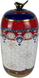 Vase DKD Home Decor Porzellan Shabby Chic (16 x 16 x 32 cm)