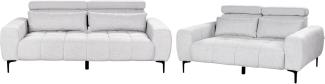 5-Sitzer Sofa Set grau VEGAMO