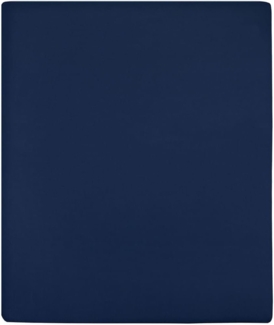 vidaXL Spannbettlaken 2 Stk. Jersey Marineblau 100x200 cm Baumwolle 136233