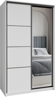 Masseno Schwebetürenschrank VARO Kleiderschrank mit Spiegel und Schubladen Schlafzimmerschrank