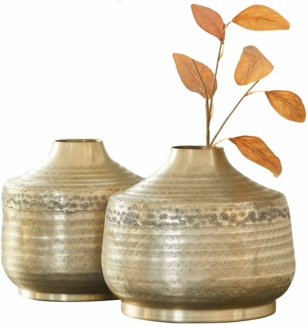 Mirabeau Tischvase Vase 2er Set Élodine silber