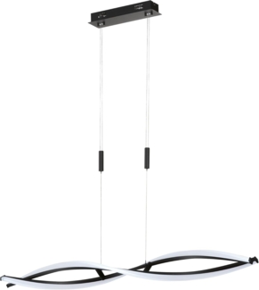 Fischer & Honsel 60978 LED Pendelleuchte Torcido sandschwarz CCT