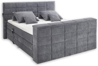 Boxspringbett Dobra 180x200 Anthrazit Motor TV-Halterung