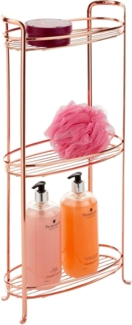 Badregal Vintage 3 Körbe rotgold Handtuchhalter Standregal Badezimmer mDesign