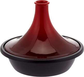 Le Creuset 25138350600422 Cerise Tajine aus emailliertem Guss, 35  cm, Rot